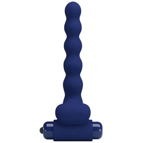 Pretty Love - Anillo vibrador con plug azul - Imagen 4
