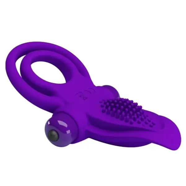 Pretty Love - Anillo vibrador para pene morado - Imagen 5