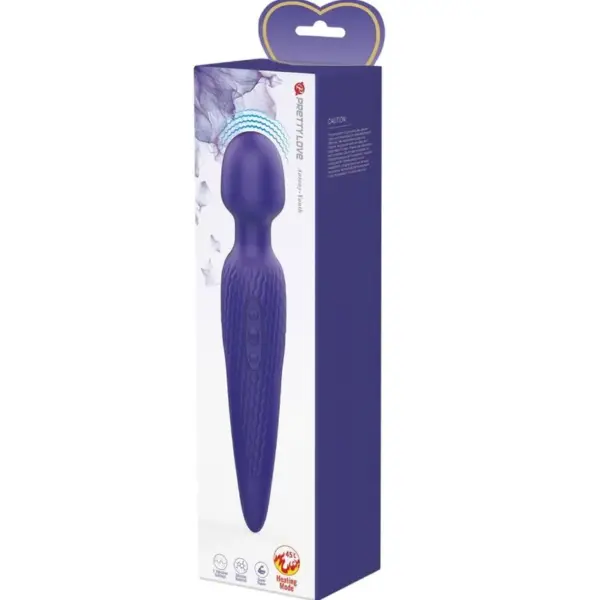 Pretty Love - Vibrador Wand Efecto Calor Violeta - Imagen 7