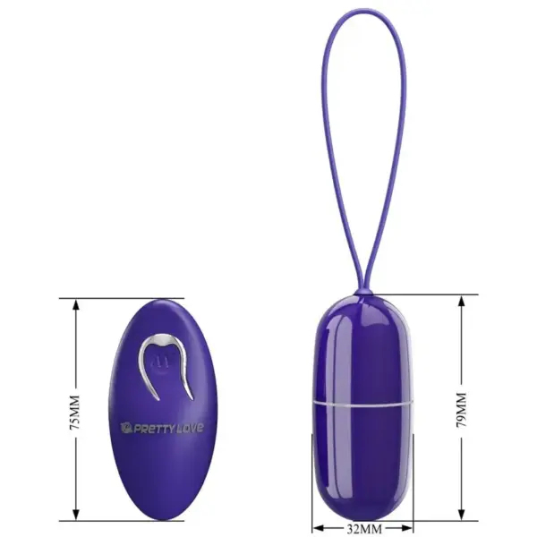 Pretty Love - Huevo vibrador control remoto violeta - Imagen 4