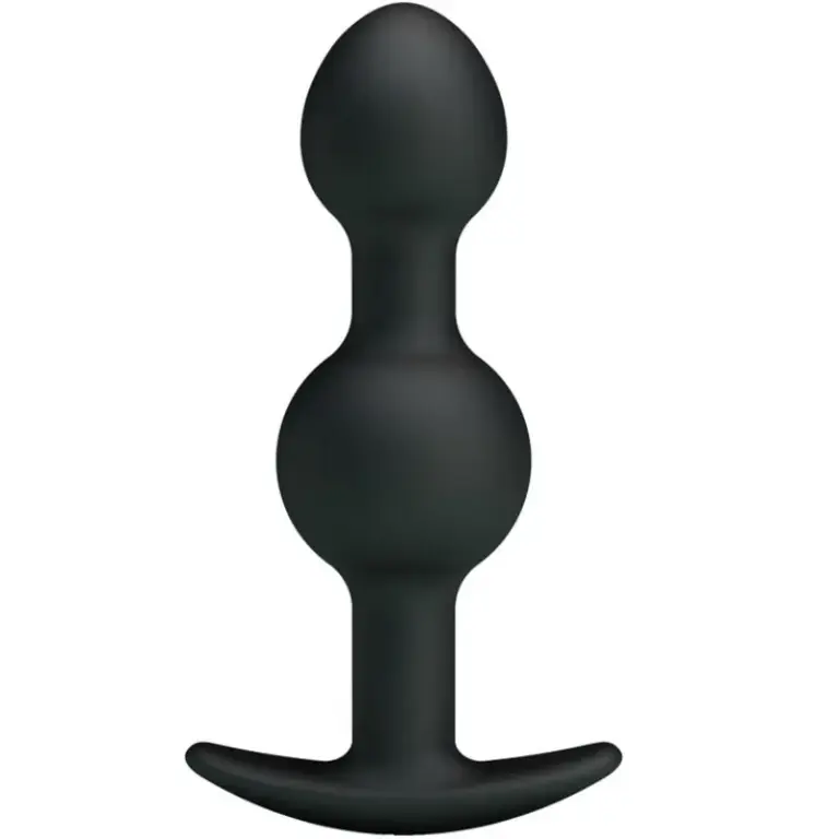 Pretty Love - Bolas Anales Silicona Estimulación Especial 10.3 cm Negro