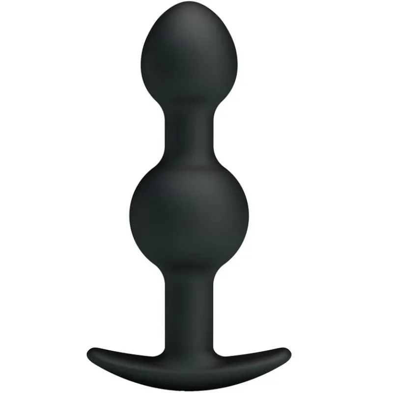 Pretty Love - Bolas Anales Silicona Estimulación Especial 10.3 cm Negro