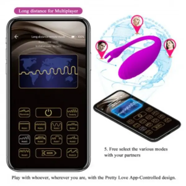 Pretty Love - Masajeador Free App Lila - Imagen 4