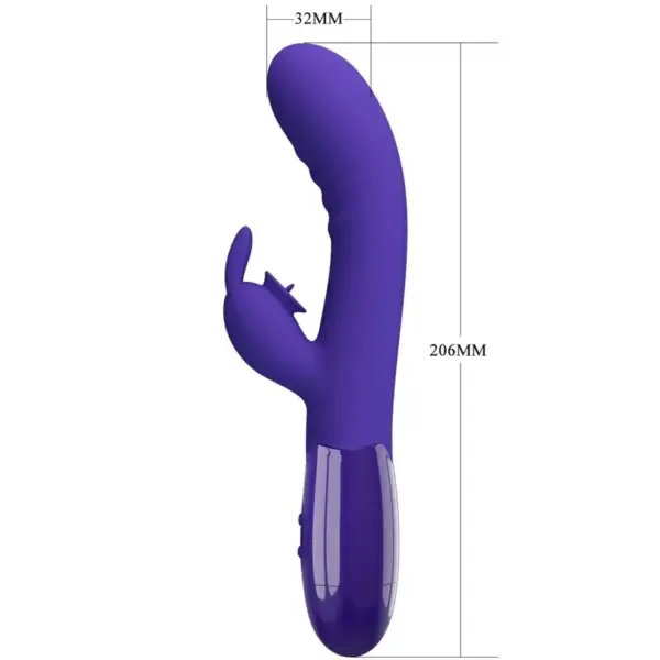 Pretty Love - Vibrador rabbit con licking morado - Imagen 5
