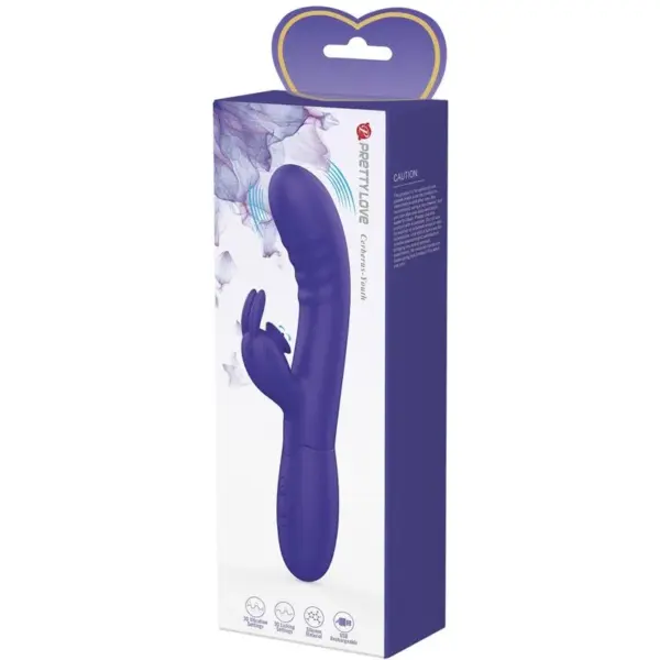Pretty Love - Vibrador rabbit con licking morado - Imagen 9