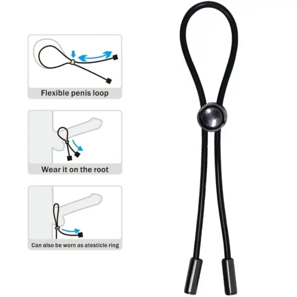 Pretty Love - Cuerda anillo pene y testículos para erecciones fuertes - Imagen 3