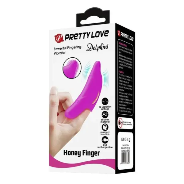 Pretty Love - Delphini poderoso estimulador de dedo morado - Imagen 11