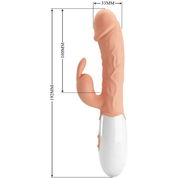Pretty Love - Vibrador Rabbit con Estimulador Clitoriano - Imagen 7