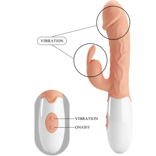 Pretty Love - Vibrador Rabbit con Estimulador Clitoriano - Imagen 8