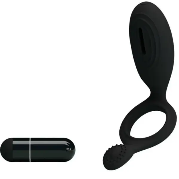 Pretty Love - Anillo vibrador Ethel con estimulador clitorial