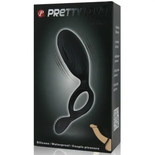 Pretty Love - Anillo vibrador Ethel con estimulador clitorial - Imagen 10