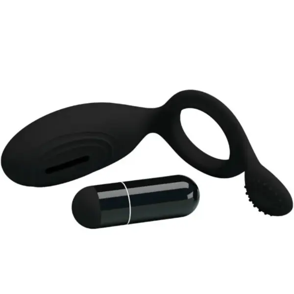 Pretty Love - Anillo vibrador Ethel con estimulador clitorial - Imagen 4
