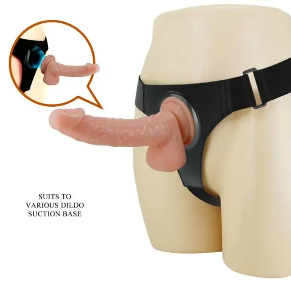 Pretty Love - Harness Briefs Arnés Universal con Dildo Kevin 19 cm Natural - Imagen 2
