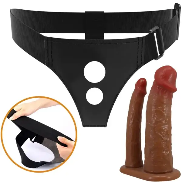 Pretty Love - Keaven Harness Briefs Universal & Comfortable Doble Dildo - Imagen 5