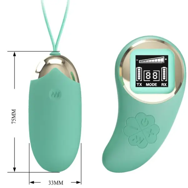Pretty Love - Mina Huevo Vibrador Control Remoto Verde - Imagen 3