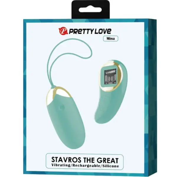 Pretty Love - Mina Huevo Vibrador Control Remoto Verde - Imagen 6