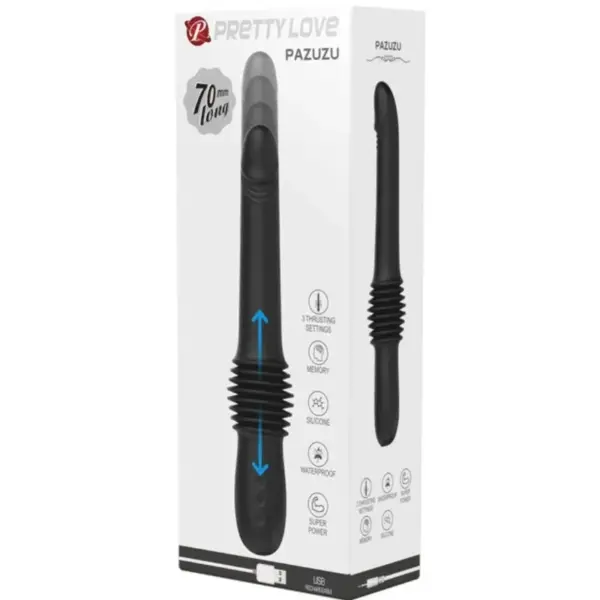 Pretty Love - Vibrador con propulsión negro para placer intenso - Imagen 8