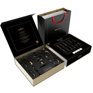 Pretty Love - Queens Luxury Collection: Kit de Lujo Negro & Oro con 12 Juguetes Eróticos
