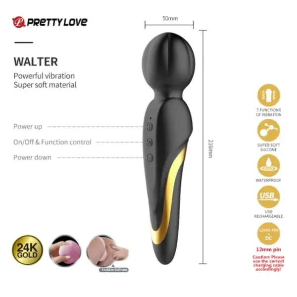 Pretty Love - Queens Luxury Collection: Kit de Lujo Negro & Oro con 12 Juguetes Eróticos - Imagen 4