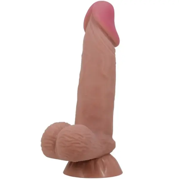 Pretty Love - Sliding Skin Series Dildo Realístico con Ventosa Moreno 19.4 cm - Imagen 2