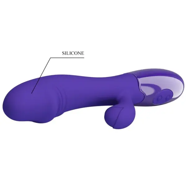Pretty Love - Vibrador rabbit con licking morado - Imagen 6