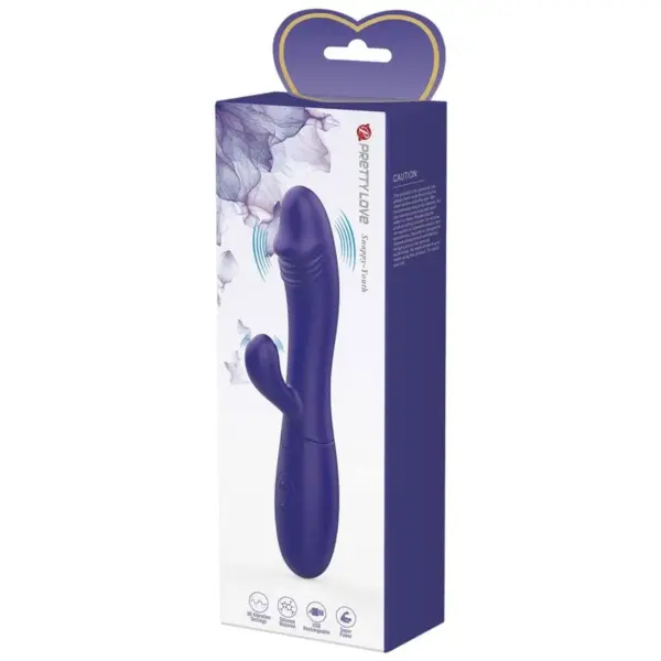 Pretty Love - Vibrador rabbit con licking morado - Imagen 8