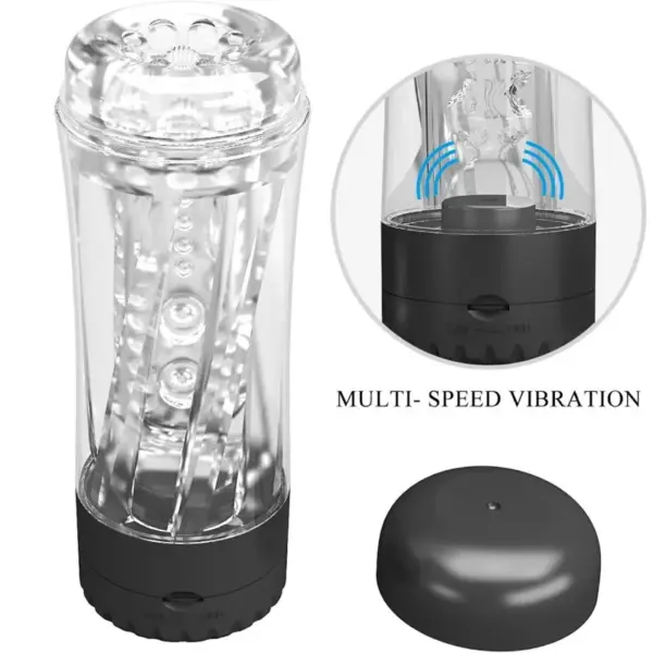 Pretty Love - Tamara masturbador masculino vibrador multivelocidad negro - Imagen 8