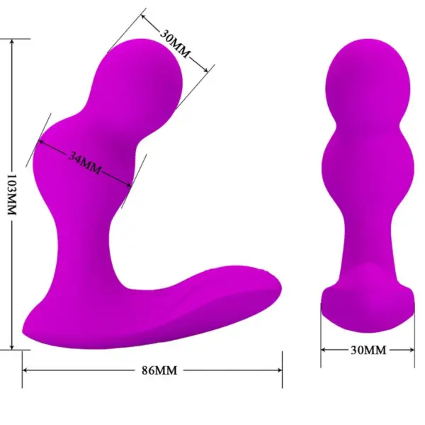 Pretty Love - Masajeador vibrador anal con control remoto Terrance - Imagen 5