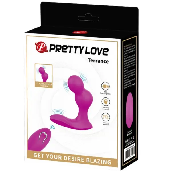 Pretty Love - Masajeador vibrador anal con control remoto Terrance - Imagen 8