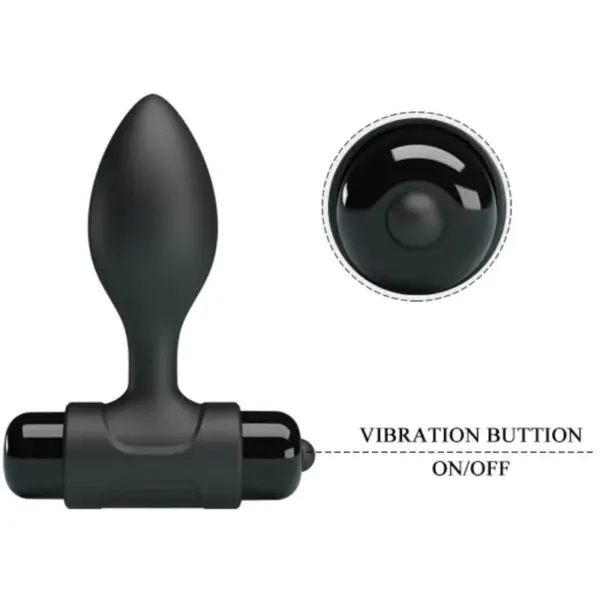 Pretty Love - Vibrador Plug Anal con 10 Vibraciones Negro - Imagen 5