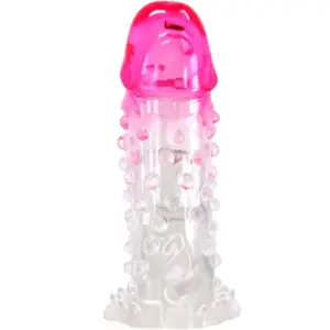 Pretty Love - Wilford Funda Realística Alargadora con Relieve para Pene Rosa