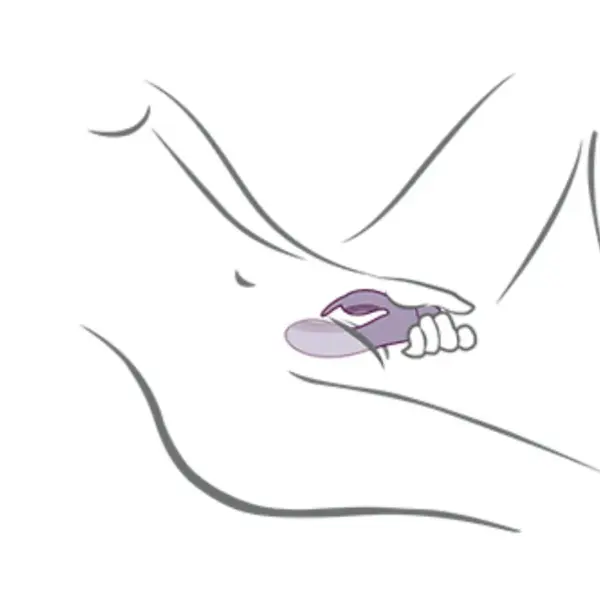 Rocks-Off - Vibrador rabbit morado para placer doble - Imagen 5