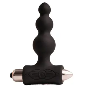 ROCKS-OFF - Plug Anal Vibrador Negro Petite Sensations Bubbles