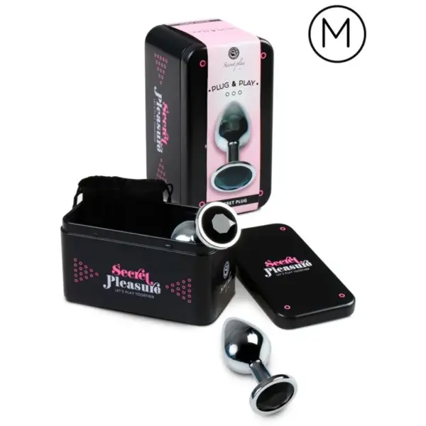 SECRETPLAY - Anal Plug Negro M para Experiencias Inolvidables - Imagen 2