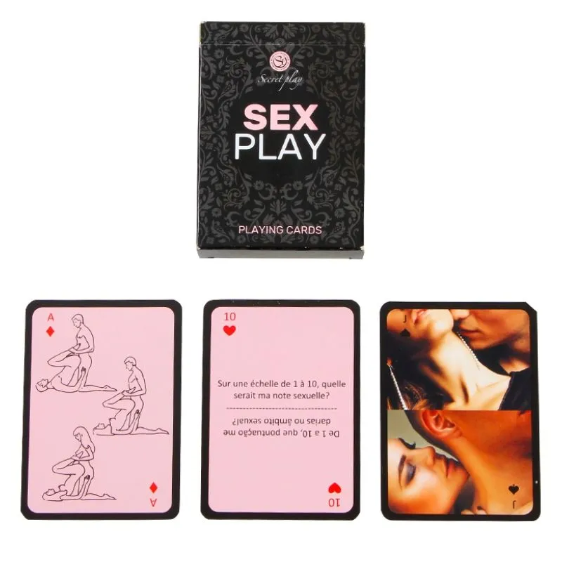 SECRETPLAY - Juego de Cartas Sex Play (FR/PT) para Aumentar la Pasión en Pareja