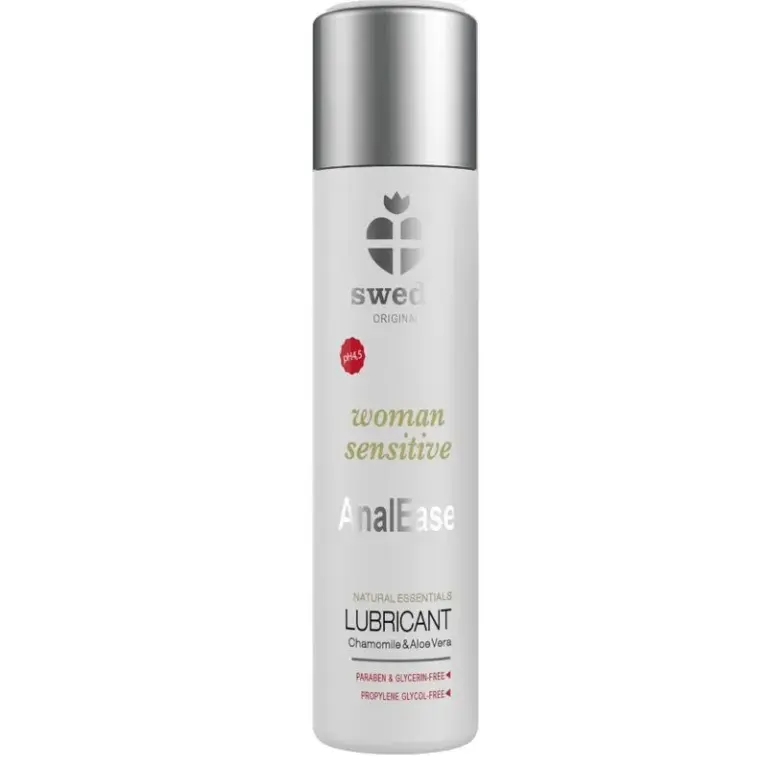 Swede - Woman Sensitive Anal Ease Base Agua 120 ml para un Placer Confortable