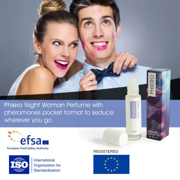 Phiero Night Woman - Perfume con Feromonas para Ella en Roll-On - Imagen 2
