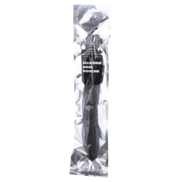 ALL BLACK - Ducha Anal Hinchable Silicona 27 cm para Placer y Limpieza - Imagen 2