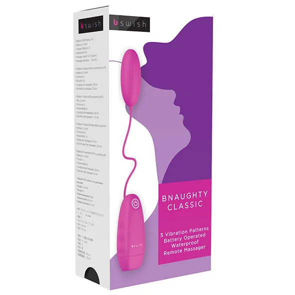 B SWISH - BNAUGHTY Classic Vibrating Bullet Cerise - Imagen 2