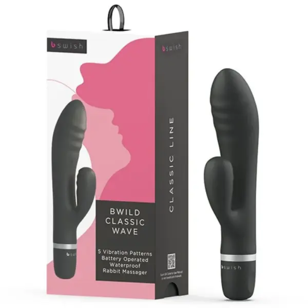 B SWISH - Vibrador Classic Wave Negro para Experiencias Eróticas Únicas - Imagen 4