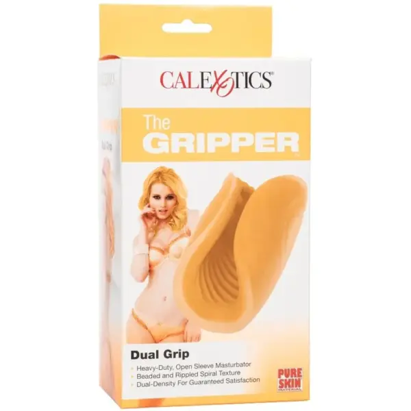 CALEXOTICS - Beaded Grip Masturbador Texturado Naranja - Imagen 10