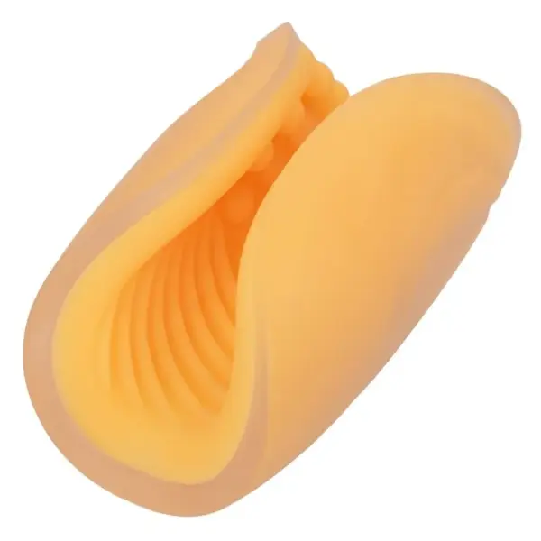 CALEXOTICS - Beaded Grip Masturbador Texturado Naranja - Imagen 3
