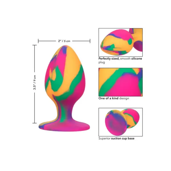 CALEXOTICS - Cheeky Large Tie-Dye Plug Anal para Placer Sin Límites - Imagen 3