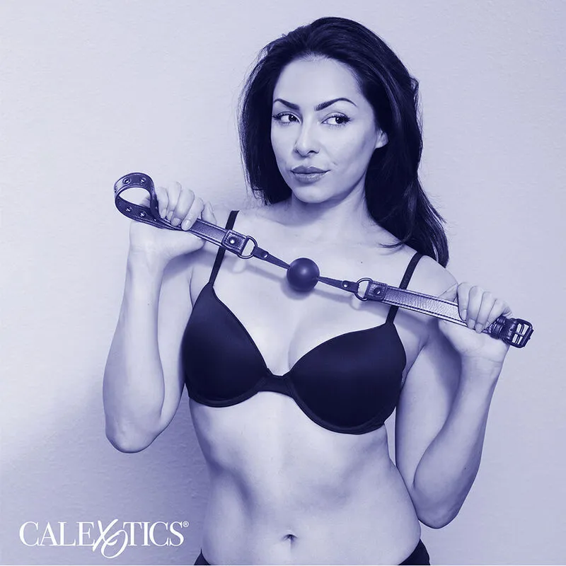 CALEXOTICS - Mordaza de bola de silicona negra para juegos sensoriales - Imagen 5