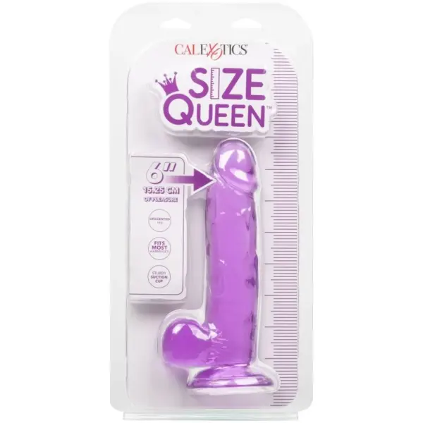 CALEXOTICS - Size Queen Dildo Lila 15.3 cm para Placer Infinito - Imagen 4