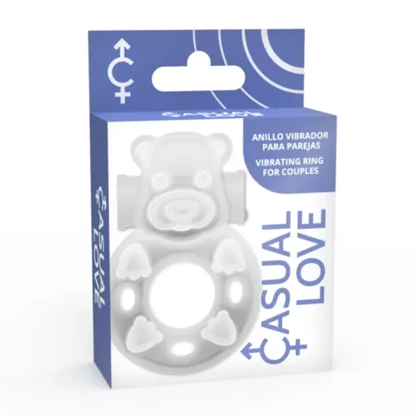 CASUAL LOVE - Anillo vibrador conejito transparente - Imagen 4