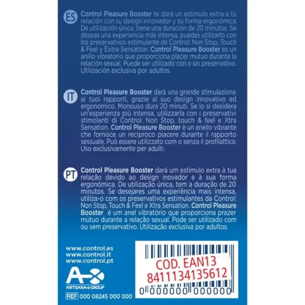 CONTROL - Anillo Vibrador Pleasure Booster para Parejas - Imagen 3