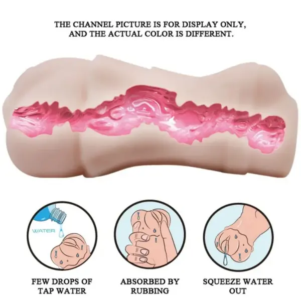 CRAZY BULL - Masturbador Water Skin Vagina con Bala Vibradora - Imagen 7