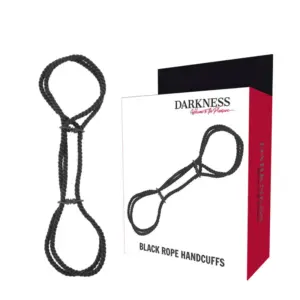 DARKNESS - Esposas de Cuerda 100% Algodón para Manos o Tobillos