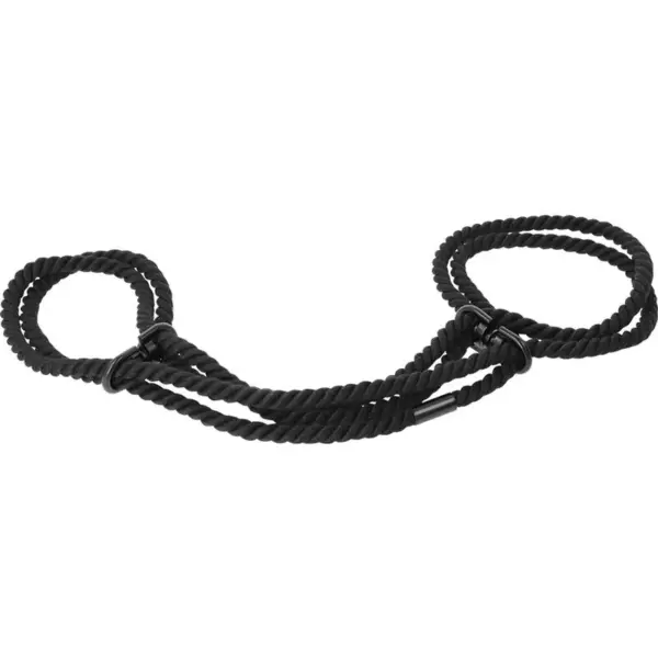 DARKNESS - Esposas de Cuerda 100% Algodón para Manos o Tobillos - Imagen 3